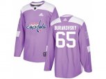Washington Capitals #65 Andre Burakovsky Purple Authentic Fights Cancer Stitched NHL Jersey