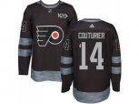 Philadelphia Flyers #14 Sean Couturier Black 1917-2017 100th Anniversary Stitched NHL Jersey
