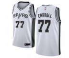 San Antonio Spurs #77 DeMarre Carroll Swingman White Basketball Jersey - Association Edition