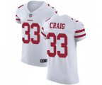 San Francisco 49ers #33 Roger Craig White Vapor Untouchable Elite Player Football Jersey