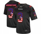 Tampa Bay Buccaneers #3 Jameis Winston Elite Black USA Flag Fashion Football Jersey