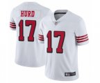 San Francisco 49ers #17 Jalen Hurd Limited White Rush Vapor Untouchable Football Jersey