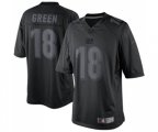 Cincinnati Bengals #18 A.J. Green Black Drenched Limited Football Jersey