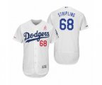 Ross Stripling Los Angeles Dodgers #68 White 2019 Mother's Day Flex Base Home Jersey