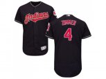 Cleveland Indians #4 Bradley Zimmer Navy Blue Flexbase Authentic Collection Stitched MLB Jersey