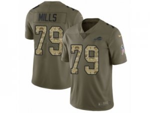 Buffalo Bills #79 Jordan Mills Limited Olive Camo 2017 Salute to Service NFL Jersey