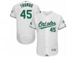 Baltimore Orioles #45 Mark Trumbo White Celtic Flexbase Authentic Collection MLB Jersey