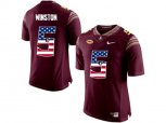 2016 US Flag Fashion-2016 Men's Florida State Seminoles Jameis Winston #5 College Football Limited Jersey - Red