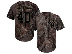 New York Yankees #40 Luis Severino Camo Realtree Collection Cool Base Stitched MLB Jersey