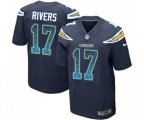 Los Angeles Chargers #17 Philip Rivers Elite Navy Blue Home Drift Fashion Football Jersey