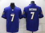 Baltimore Ravens #7 Rashod Bateman Purple 2022 Vapor Untouchable Stitched NFL Nike Limited Jersey