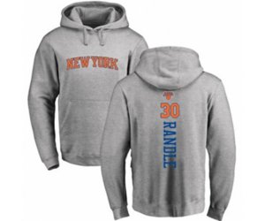 New York Knicks #30 Julius Randle Ash Backer Pullover Hoodie