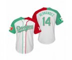 Enrique Hernandez Los Angeles Dodgers Two-Tone Mexican Heritage Night Cool Base Jersey