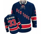Reebok New York Rangers #33 Fredrik Claesson Authentic Navy Blue Third NHL Jersey