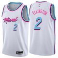 Miami Heat #2 Wayne Ellington Swingman White NBA Jersey - City Edition