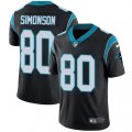 Carolina Panthers #80 Scott Simonson Black Team Color Vapor Untouchable Limited Player NFL Jersey