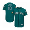 Seattle Mariners #10 Tim Lopes Teal Green Alternate Flex Base Authentic Collection Baseball Player Jersey