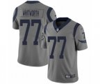 Los Angeles Rams #77 Andrew Whitworth Limited Gray Inverted Legend Football Jersey