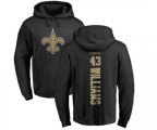 New Orleans Saints #43 Marcus Williams Black Backer Pullover Hoodie