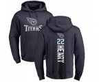 Tennessee Titans #22 Derrick Henry Navy Blue Backer Pullover Hoodie