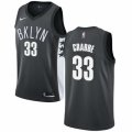 Brooklyn Nets #33 Allen Crabbe Authentic Gray NBA Jersey Statement Edition