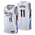 Brooklyn Nets #11 Kyrie Irving 2022-23 White City Edition Stitched Basketball Jersey