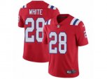New England Patriots #28 James White Vapor Untouchable Limited Red Alternate NFL Jersey