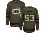 Montreal Canadiens #53 Victor Mete Green Salute to Service Stitched NHL Jersey
