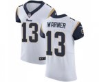 Los Angeles Rams #13 Kurt Warner White Vapor Untouchable Elite Player Football Jersey