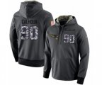 New England Patriots #90 Shilique Calhoun Stitched Black Anthracite Salute to Service Player Performance Hoodie