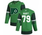 Philadelphia Flyers #79 Carter Hart 2020 St. Patrick's Day Stitched Hockey Jersey Green