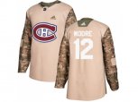 Montreal Canadiens #12 Dickie Moore Camo Authentic Veterans Day Stitched NHL Jersey