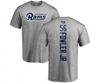 Los Angeles Rams #56 Dante Fowler Jr Ash Backer T-Shirt