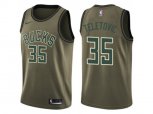 Milwaukee Bucks #35 Mirza Teletovic Green Salute to Service NBA Swingman Jersey
