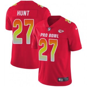 Kansas City Chiefs #27 Kareem Hunt Limited Red 2018 Pro Bowl NFL Jersey