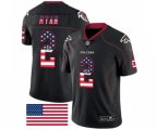 Atlanta Falcons #2 Matt Ryan Limited Black Rush USA Flag Football Jersey