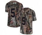Los Angeles Chargers #5 Tyrod Taylor Limited Camo Rush Realtree Football Jersey