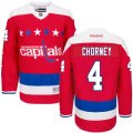 Washington Capitals #4 Taylor Chorney Premier Red Third NHL Jersey