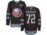 New York Islanders #72 Anthony Beauvillier Black 1917-2017 100th Anniversary Stitched NHL Jersey