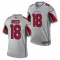 Arizona Cardinals #18 A.J. Green Nike 2021 Silver Inverted Legend Jersey