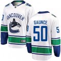 Vancouver Canucks #50 Brendan Gaunce Fanatics Branded White Away Breakaway NHL Jersey