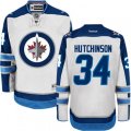 Winnipeg Jets #34 Michael Hutchinson Authentic White Away NHL Jersey