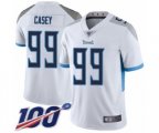 Tennessee Titans #99 Jurrell Casey White Vapor Untouchable Limited Player 100th Season Football Jersey