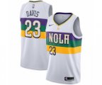 New Orleans Pelicans #23 Anthony Davis Swingman White NBA Jersey - City Edition