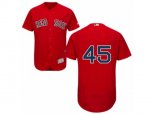 Boston Red Sox #45 Pedro Martinez Red Flexbase Authentic Collection MLB Jersey