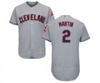 Cleveland Indians #2 Leonys Martin Grey Road Flex Base Authentic Collection Baseball Jersey
