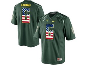 2016 US Flag Fashion Men\'s Oregon Duck De\'Anthony Thomas #6 College Football Limited Jersey - Green