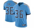 Tennessee Titans #36 LeShaun Sims Navy Blue Alternate Vapor Untouchable Limited Player Football Jersey