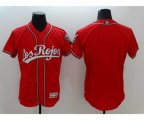 Cincinnati Reds Blank Los Rojos Majestic Red Flexbase Authentic Collection Team Jersey