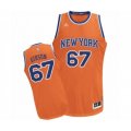 New York Knicks #67 Taj Gibson Swingman Orange Alternate Basketball Jersey